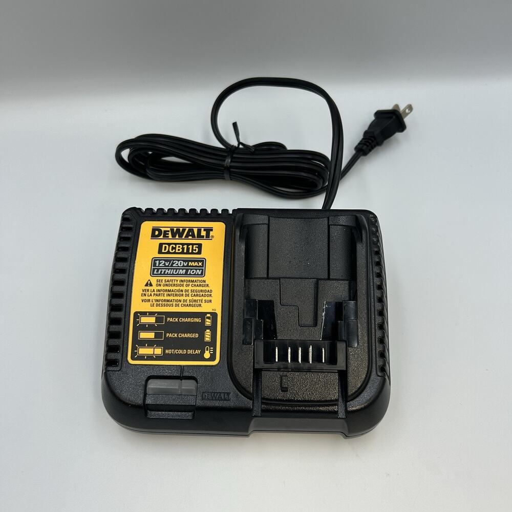 Dewalt DCB115 Lithium Ion Battery Fast Charger 12V/20V Max - Tested Working